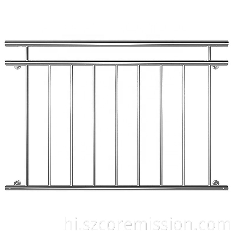 French Stainless Steel Railing Design Balcony Fence